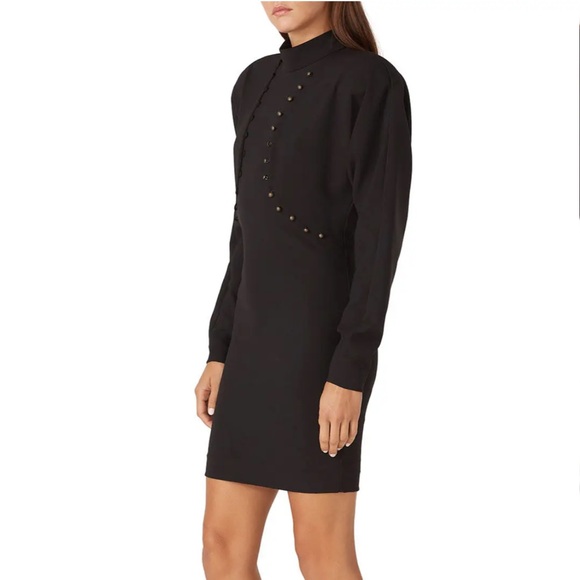 Nicole Miller Puff Sleeve Dress - Picture 5 of 9